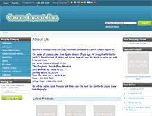 Tablet Screenshot of cosmoherbs.com
